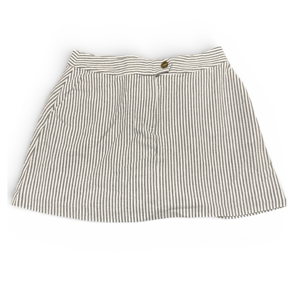 Court & Rowe Striped A-Line Skirt Nautical Preppy